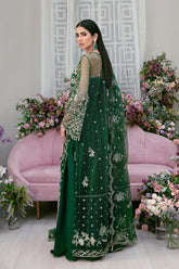 La More Unstitched 3 Piece Wedding Collection-Exotic Emerald